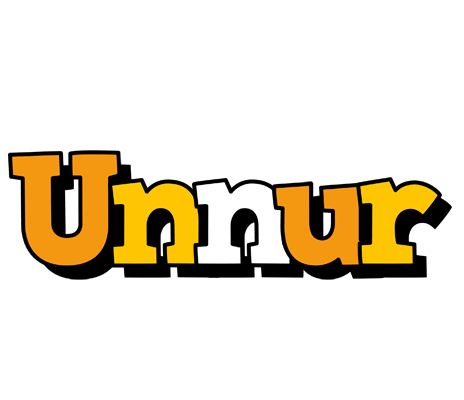 Unnur cartoon logo