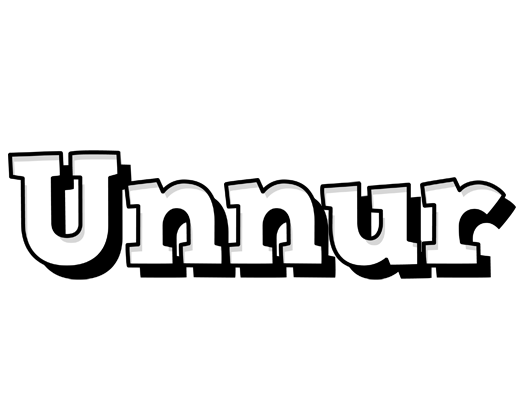Unnur snowing logo