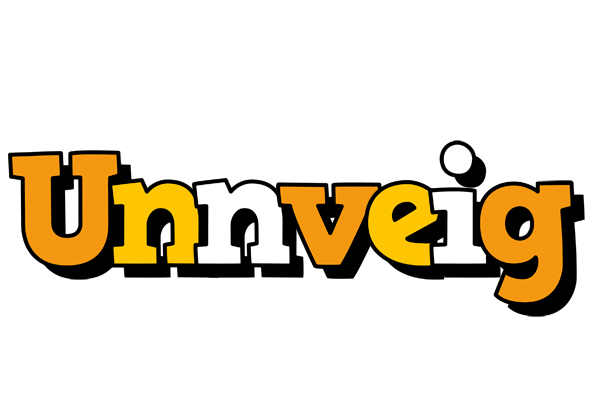 Unnveig cartoon logo