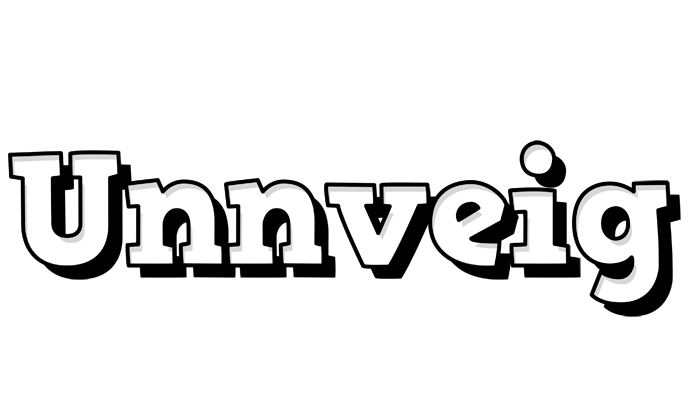 Unnveig snowing logo