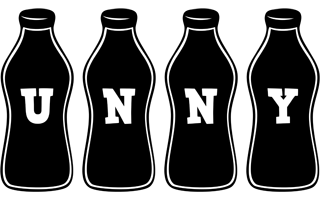 Unny bottle logo