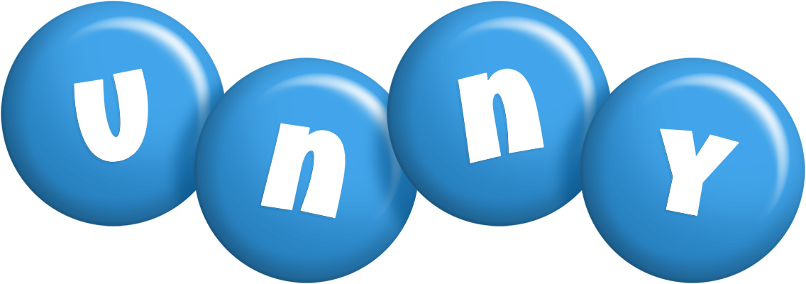 Unny candy-blue logo
