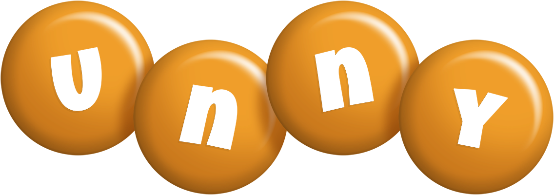 Unny candy-orange logo