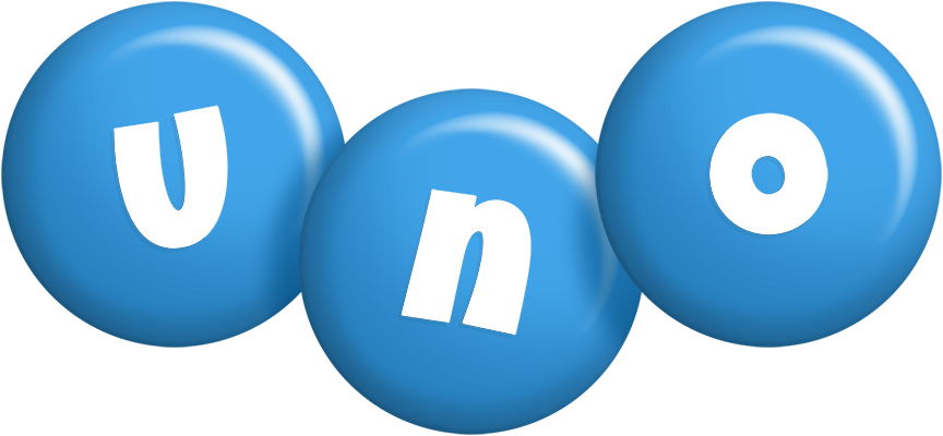 Uno candy-blue logo