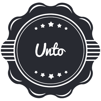 Unto badge logo