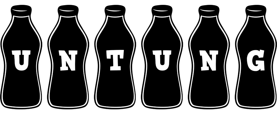 Untung bottle logo