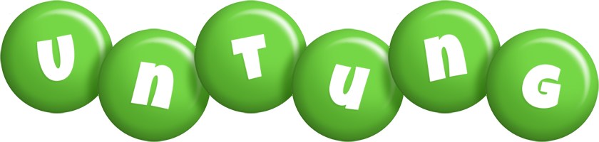 Untung candy-green logo