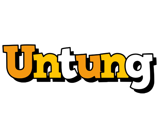 Untung cartoon logo