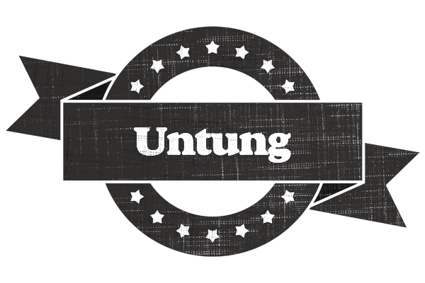 Untung grunge logo