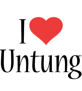 Untung i-love logo