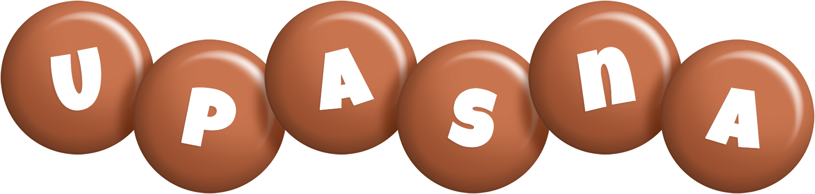 Upasna candy-brown logo