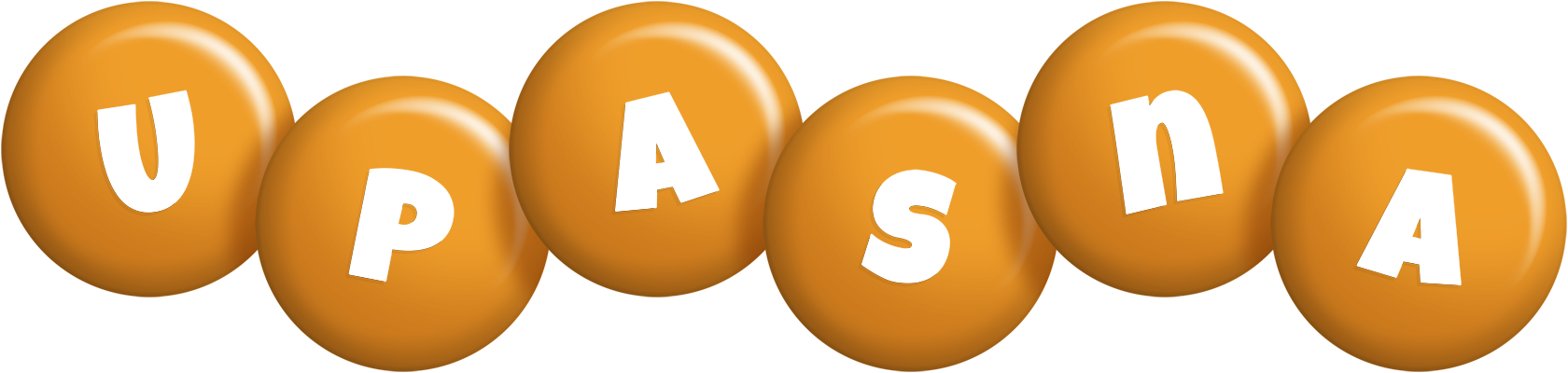 Upasna candy-orange logo
