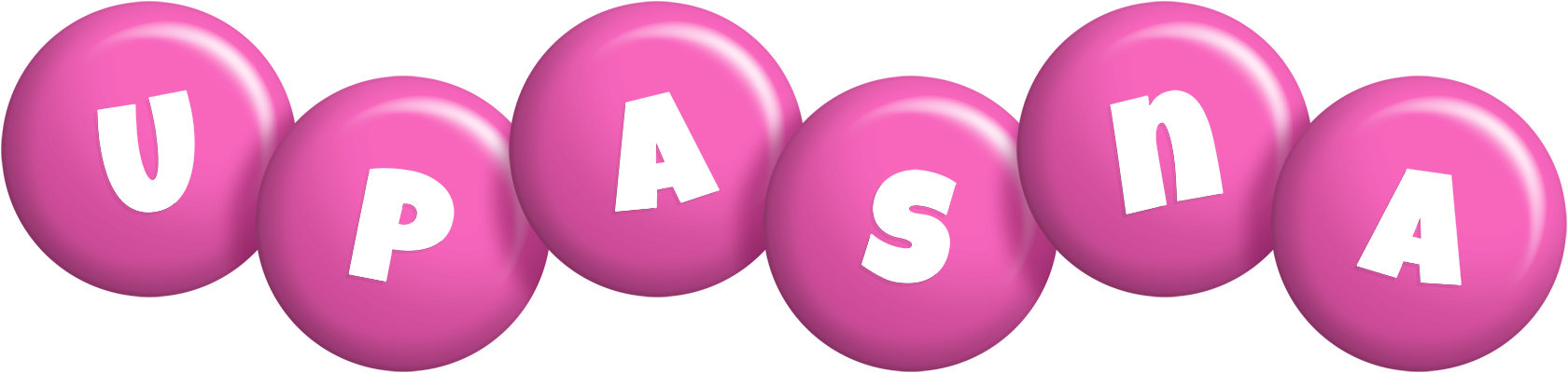 Upasna candy-pink logo
