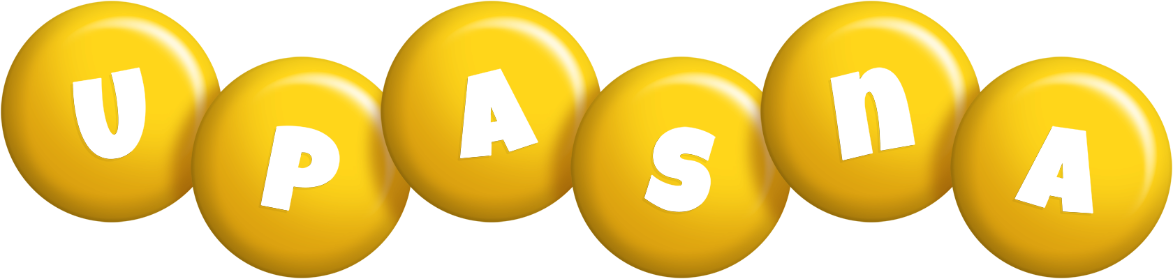 Upasna candy-yellow logo