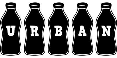 Urban bottle logo