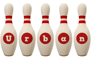 Urban bowling-pin logo