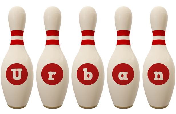 Urban bowling-pin logo