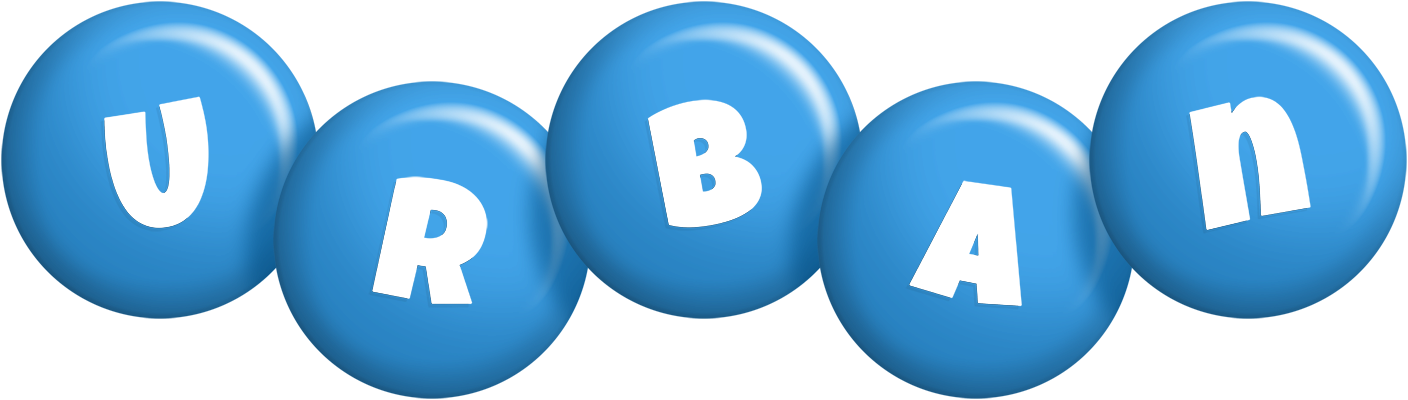 Urban candy-blue logo