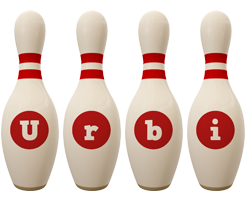 Urbi bowling-pin logo