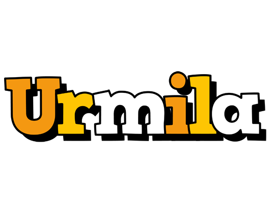 Urmila cartoon logo