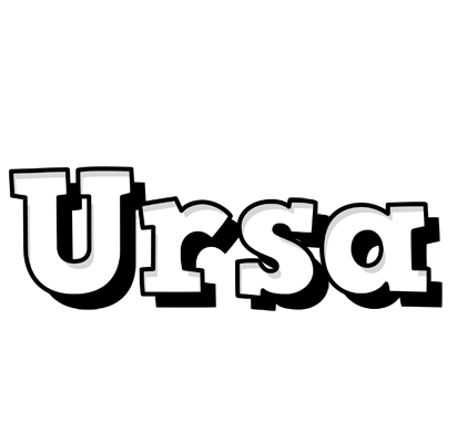 Ursa snowing logo