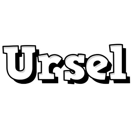 Ursel snowing logo