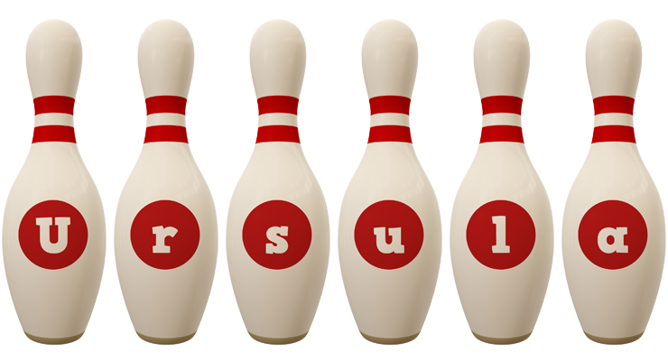Ursula bowling-pin logo