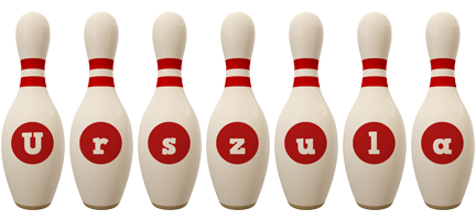 Urszula bowling-pin logo