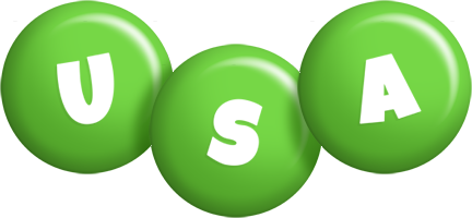 Usa candy-green logo