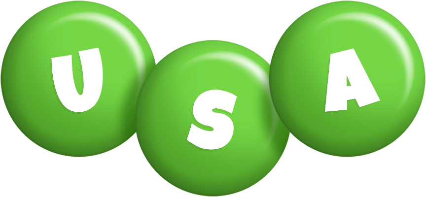 Usa candy-green logo