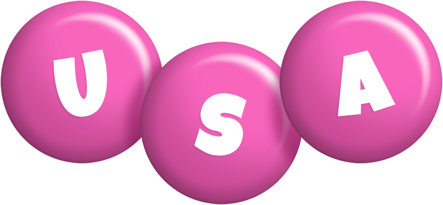 Usa candy-pink logo