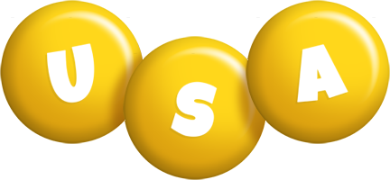 Usa candy-yellow logo