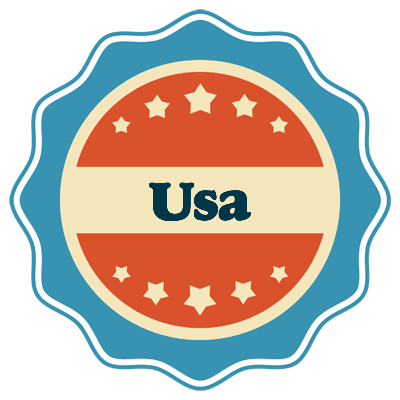 Usa labels logo