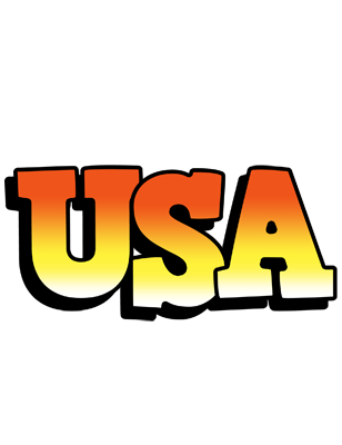 Usa sunset logo