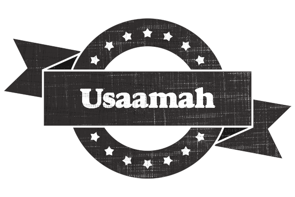 Usaamah grunge logo