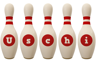 Uschi bowling-pin logo