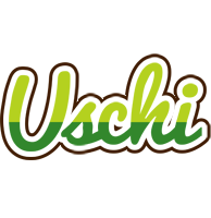 Uschi golfing logo