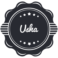 Usha badge logo