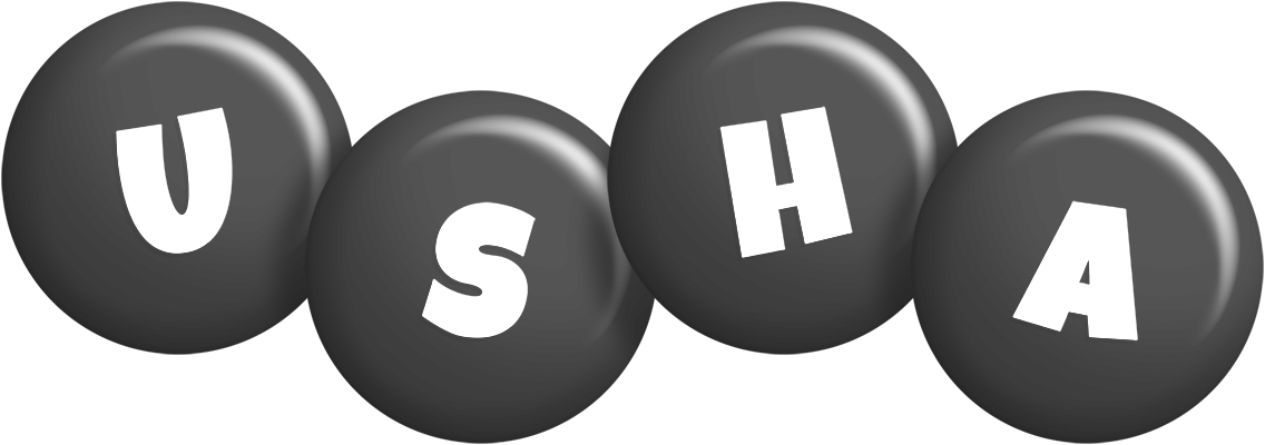 Usha candy-black logo