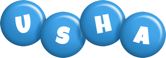 Usha candy-blue logo