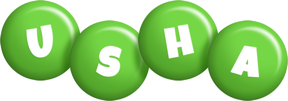 Usha candy-green logo