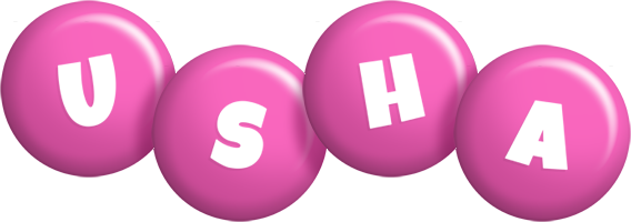 Usha candy-pink logo