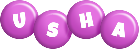 Usha candy-purple logo