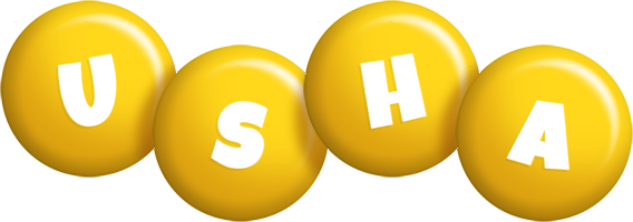 Usha candy-yellow logo