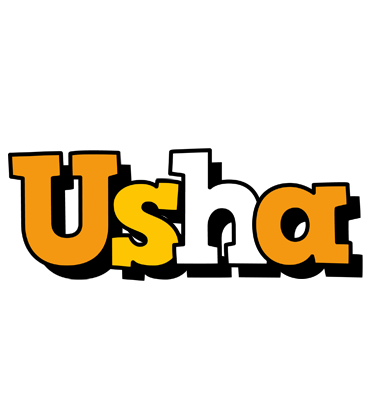 Usha cartoon logo