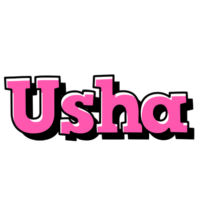 Usha girlish logo