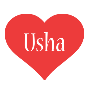 Usha love logo