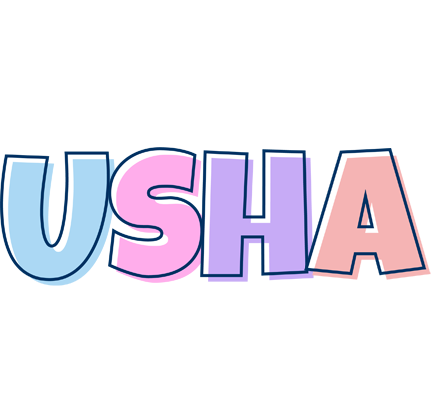 Usha pastel logo