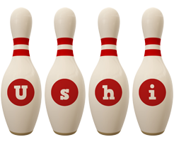 Ushi bowling-pin logo