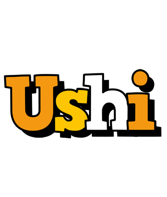 Ushi cartoon logo